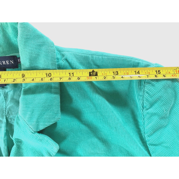 Ralph Lauren Rugby Jacket Cotton Teal Blazer Size 10 - Picture 11 of 12